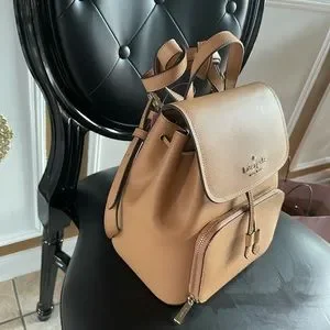 kate spade | Bags | Kate Spade Darcy Camel Leather Backpack  display picture 1